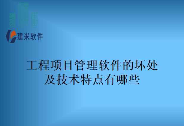 工程项目管理软件的坏处及技术特点有哪些