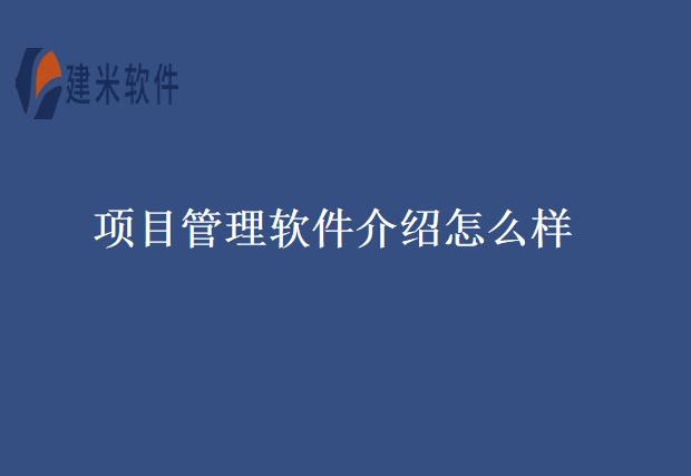 项目管理软件介绍怎么样