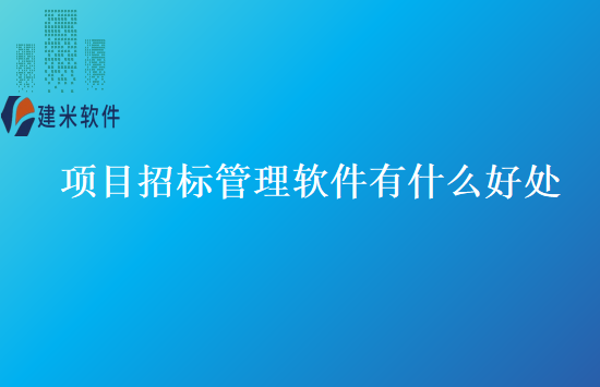 项目招标管理软件有什么好处