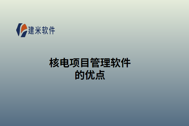 核电项目管理软件的优点
