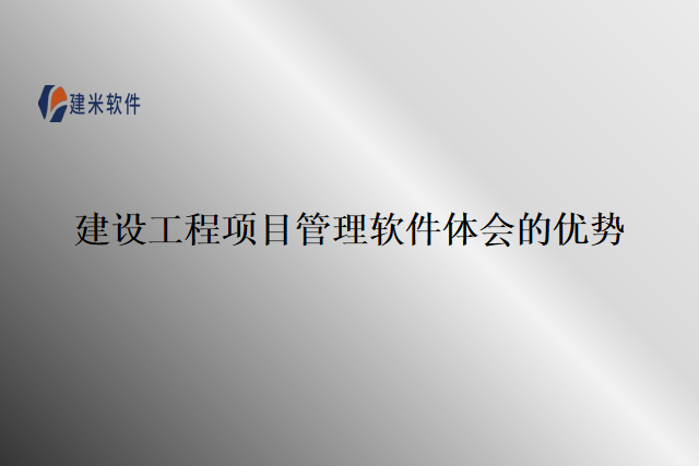 建设工程项目管理软件体会的优势
