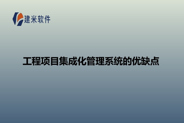 工程项目集成化管理系统的优缺点