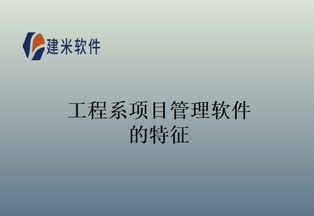 工程系项目管理软件的特征