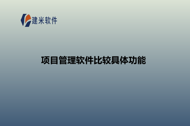 项目管理软件比较具体功能