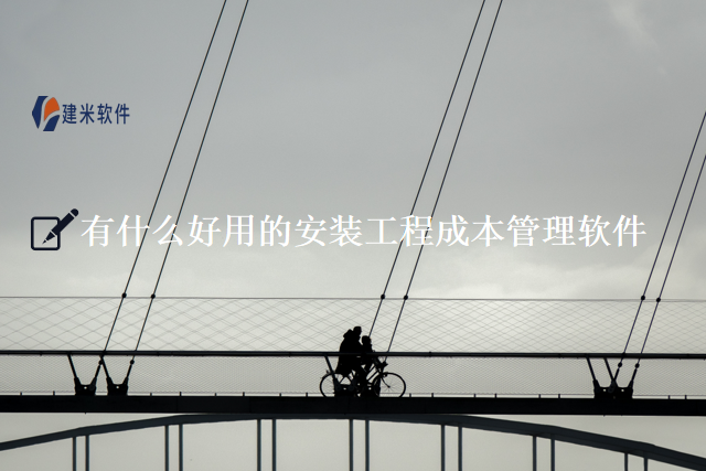 有什么好用的安装工程成本管理软件