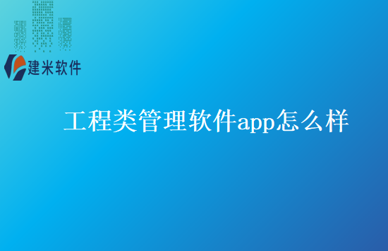 工程类管理软件app怎么样