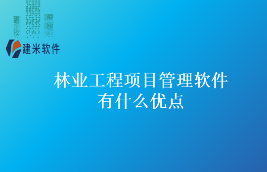 林业工程项目管理软件有什么优点