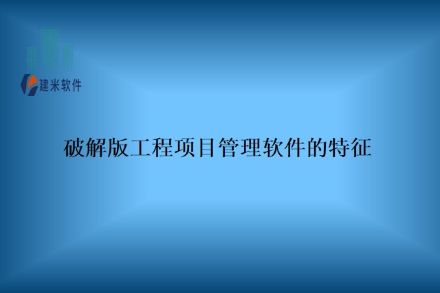 破解版工程项目管理软件的特征