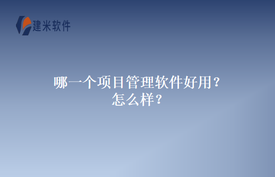 哪一个项目管理软件好用？怎么样？