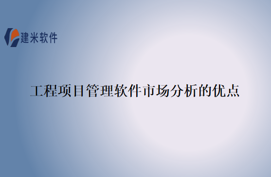 工程项目管理软件市场分析的优点