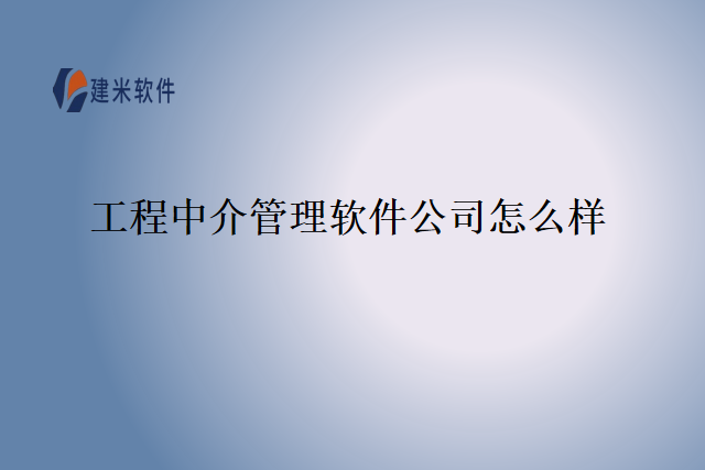 工程中介管理软件公司怎么样