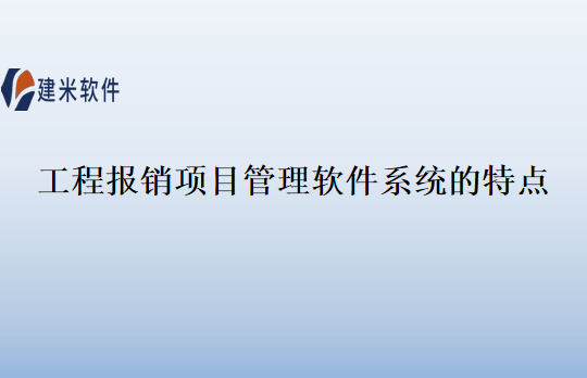 工程报销项目管理软件系统的特点