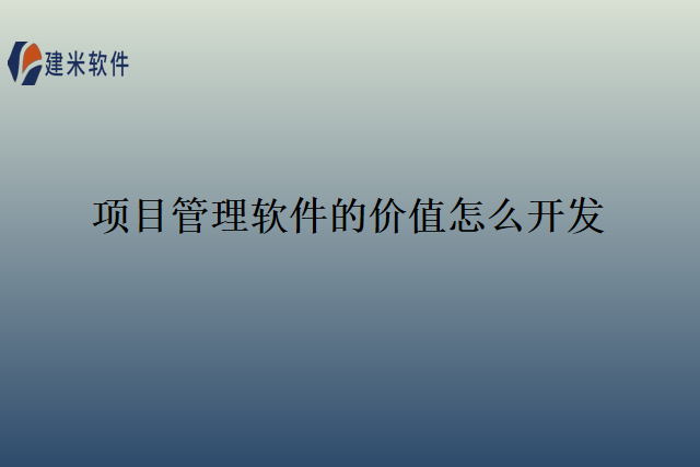 项目管理软件的价值怎么开发