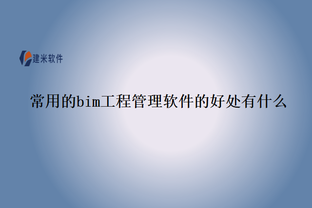 常用的bim工程管理软件的好处有什么