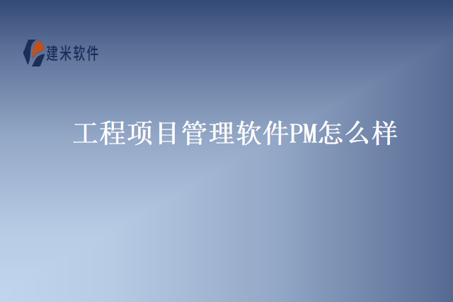 工程项目管理软件PM怎么样