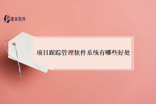 项目跟踪管理软件系统有哪些好处