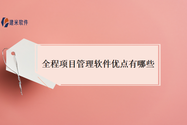 全程项目管理软件优点有哪些