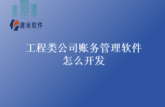 工程类公司账务管理软件怎么开发