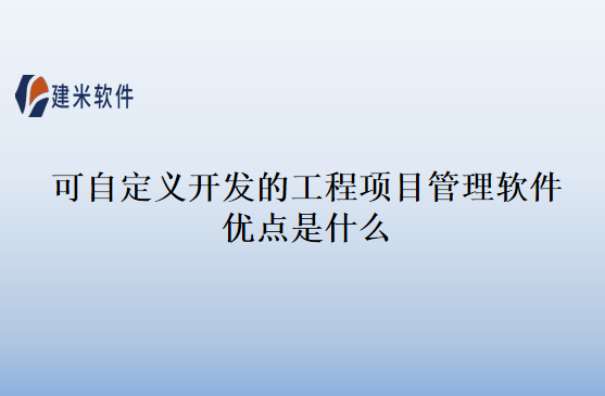 可视化工程管理软件的优点