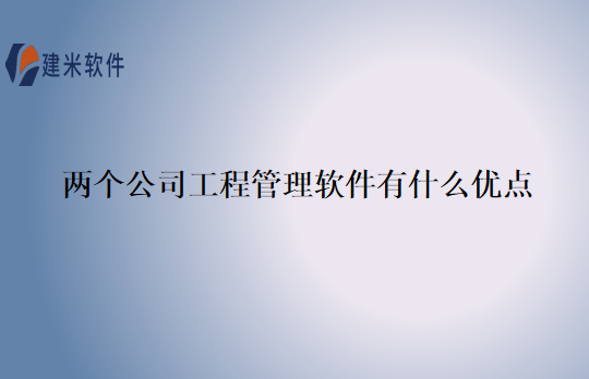 两个公司工程管理软件有什么优点