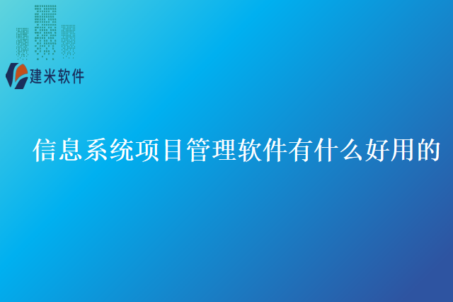 信息系统项目管理软件有什么好用的？