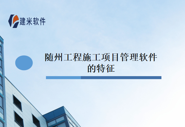 随州工程施工项目管理软件的特征