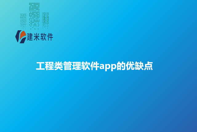 工程类管理软件app的优缺点