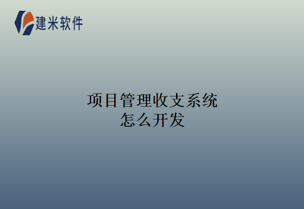 项目管理收支系统怎么开发