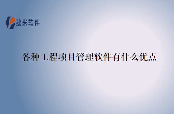 各种工程项目管理软件有什么优点