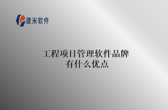 工程项目管理软件品牌有什么优点