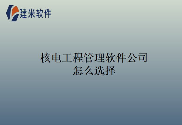 核电工程管理软件公司怎么选择