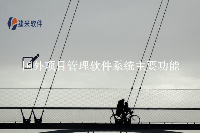 国外项目管理软件系统主要功能