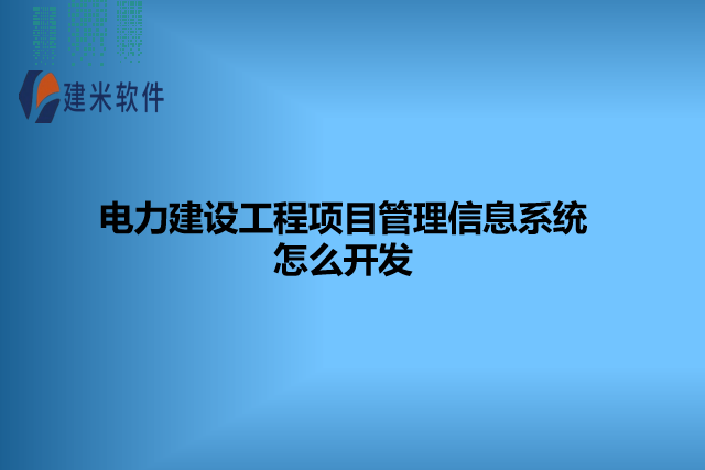 电力建设工程项目管理信息系统怎么开发