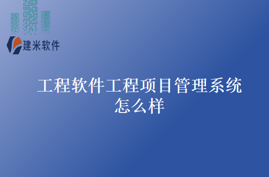 工程软件工程项目管理系统怎么样