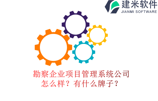 勘察企业项目管理系统公司怎么样？有什么牌子？