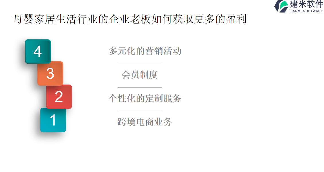 母婴家居生活行业的企业老板如何获取更多的盈利