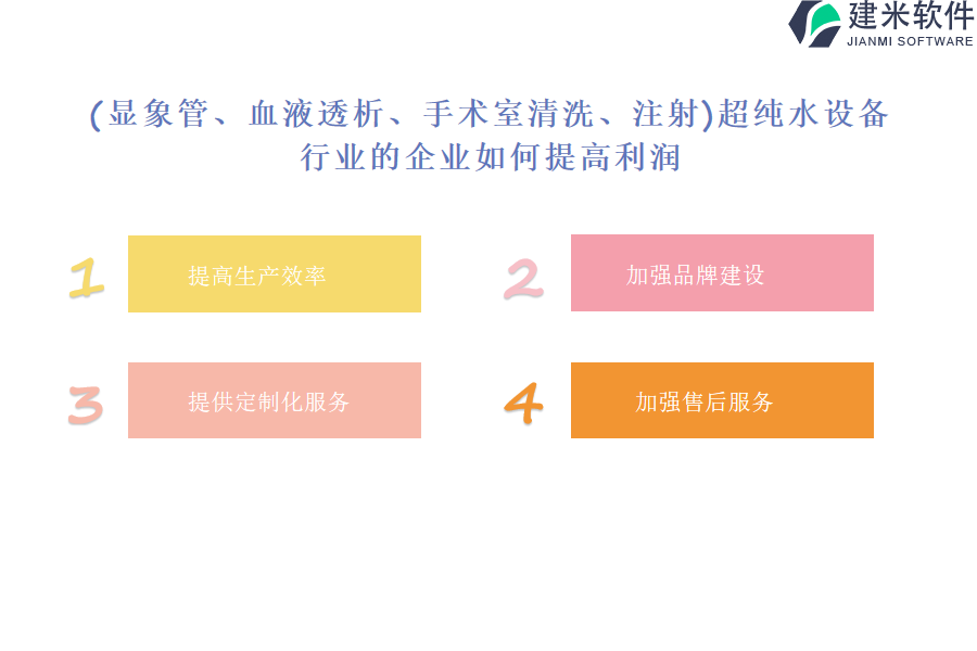  (显象管、血液透析、手术室清洗、注射)超纯水设备行业OA系统、ERP系统