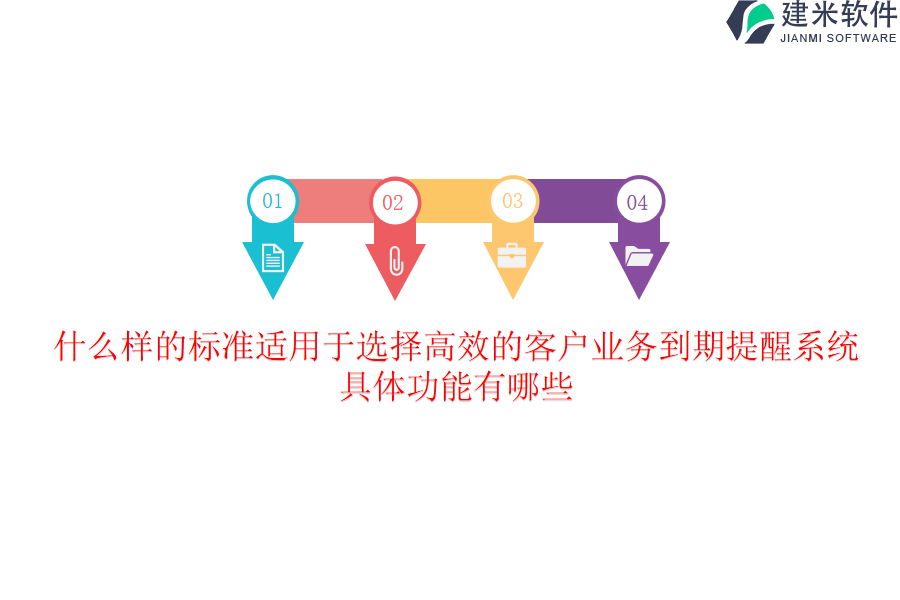 什么样的标准适用于选择高效的客户业务到期提醒系统？具体功能有哪些？