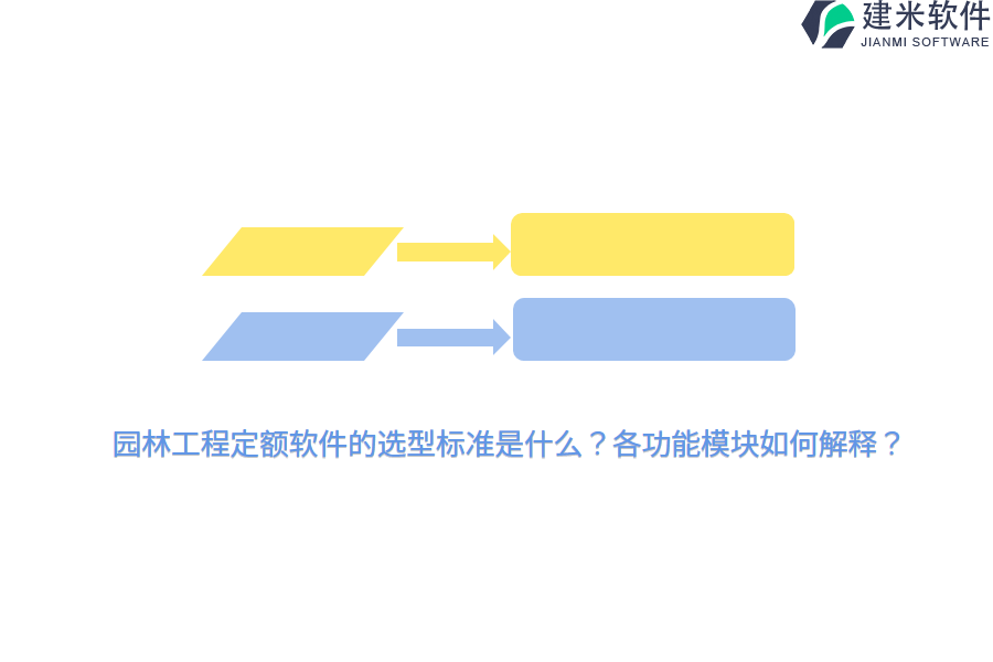 园林工程定额软件的选型标准是什么？各功能模块如何解释？