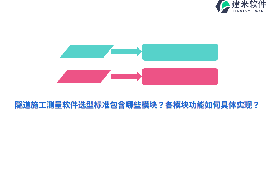 隧道施工测量软件选型标准包含哪些模块?各模块功能如何具体实现?