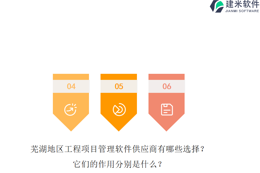 芜湖地区工程项目管理软件供应商有哪些选择？它们的作用分别是什么？