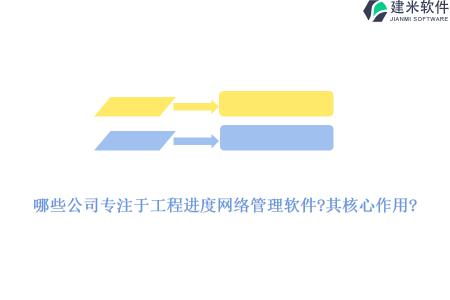 哪些公司专注于工程进度网络管理软件?其核心作用?