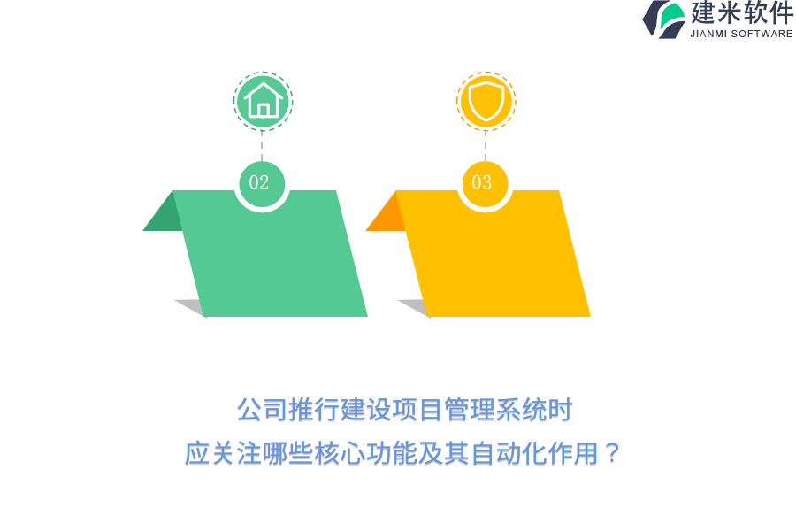 公司推行建设项目管理系统时,应关注哪些核心功能及其自动化作用?