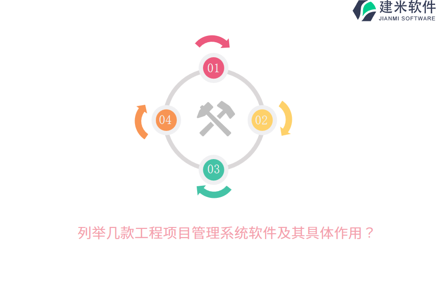 列举几款工程项目管理系统软件及其具体作用？