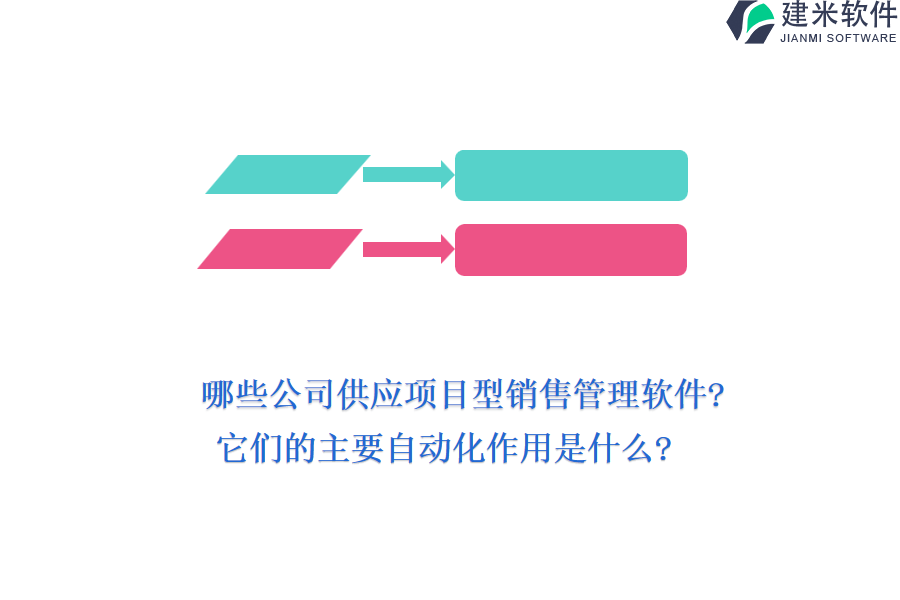 哪些公司供应项目型销售管理软件?它们的主要自动化作用是什么?