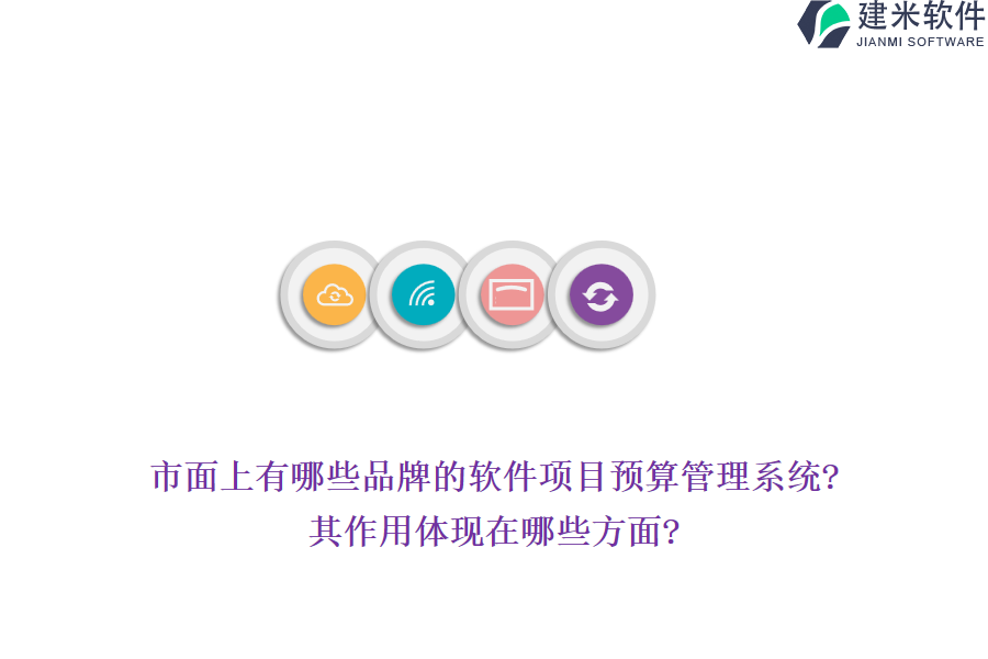 市面上有哪些品牌的软件项目预算管理系统?其作用体现在哪些方面?