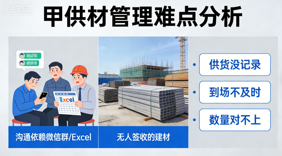 甲供材管理的难点
