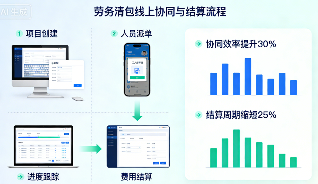 劳务清包线上协同与结算 劳务清包线上协同与结算