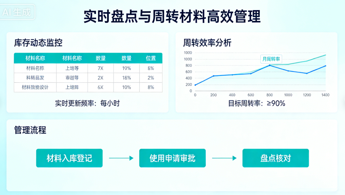 实时盘点与周转材料高效管理