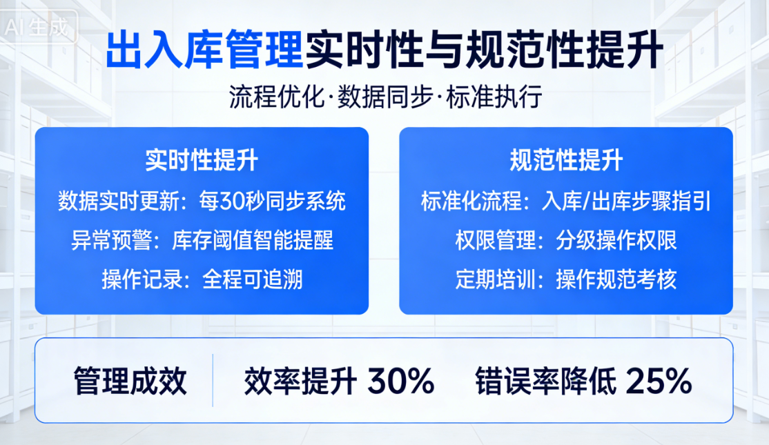 出入库管理的实时性与规范性提升